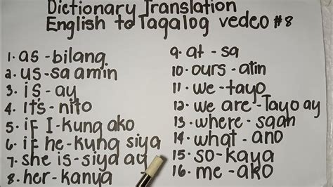 english tagalog translation|Iba pa.